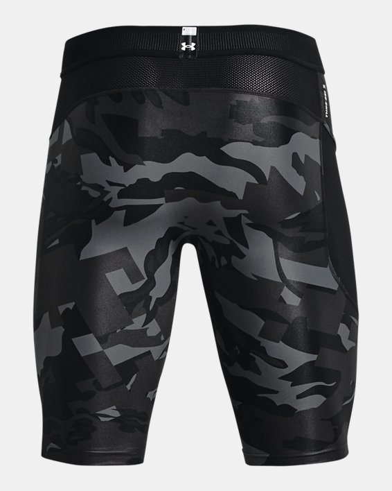 Men's UA Iso-Chill Compression Print Long Shorts, Black, pdpMainDesktop image number 5